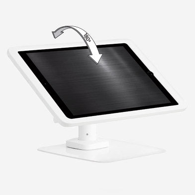 Lilitab Flip tablet kiosk, showing flip