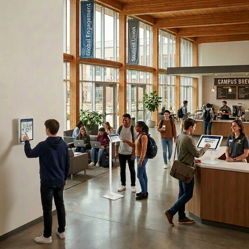 Streamlining University Access with Badge Scanning and Visitor Check-In Kiosks