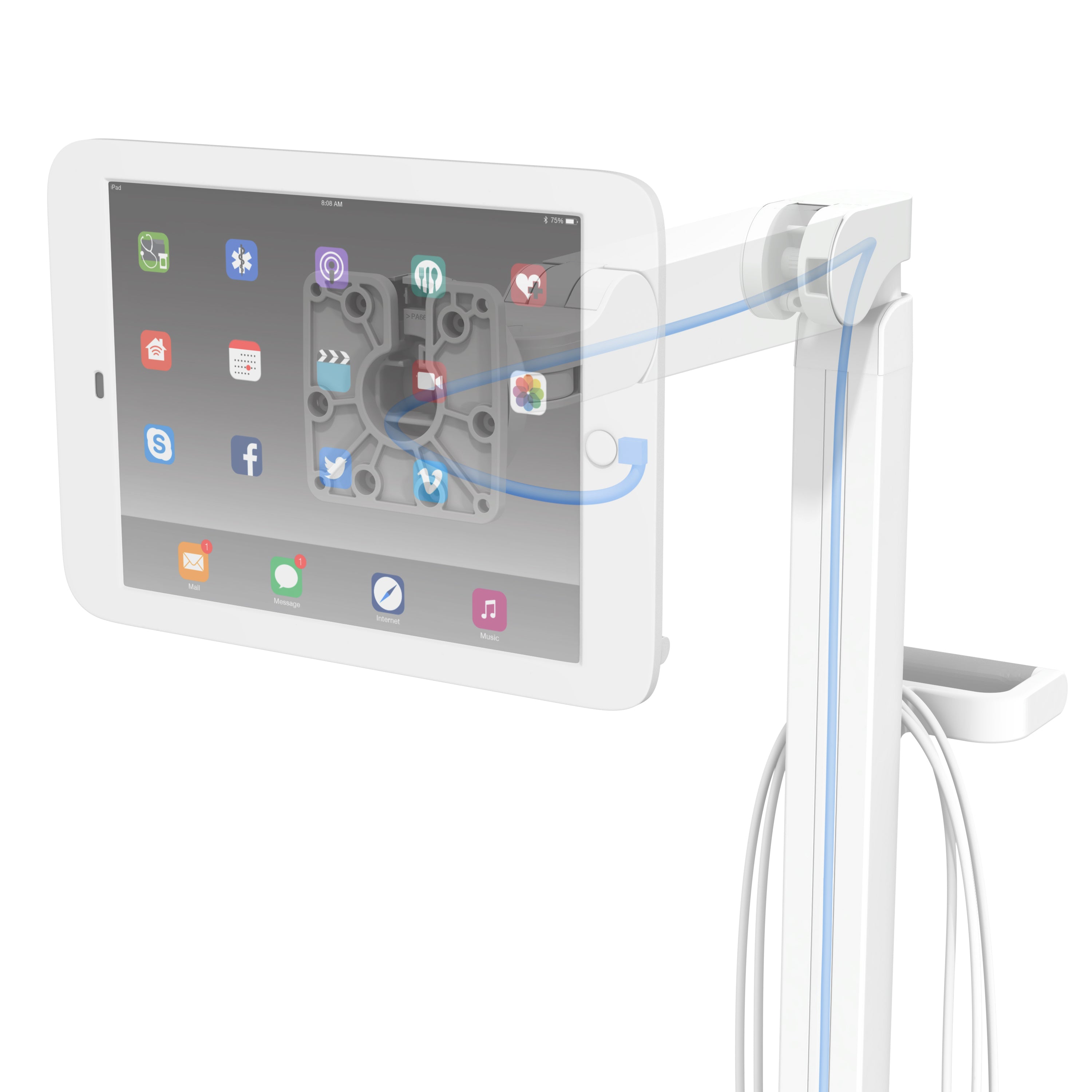 GCX Tablet Roll Stand with Pro-Adjust Arm