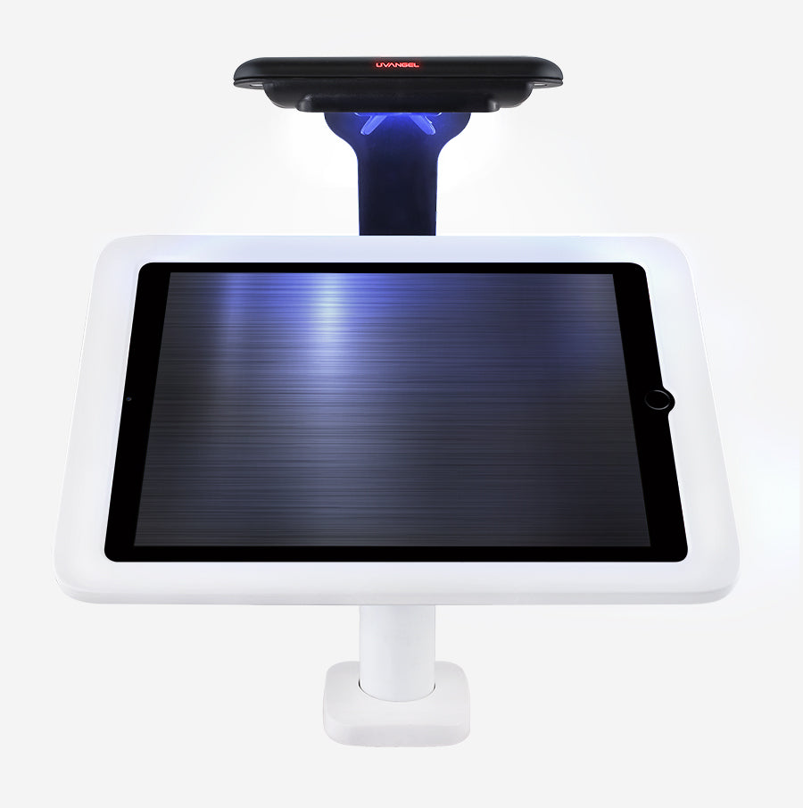 UV disinfection for iPad kiosks