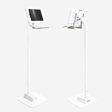 Lilitab tablet kiosk equipped with keyboard mount